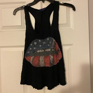 Black with detail tank top